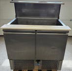 RVS Saladette, Koelwerkbank 90cm, Stekkerklaar, Nieuw in verpakking