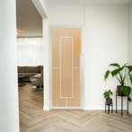 Stalen Binnendeur - Wit - 5 Vlaks - Mat glas, Minder dan 80 cm, Binnendeur, Nieuw, Metaal