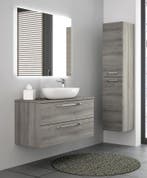 GENIOUS / GREY ASH Badmeubel Met Waskom 80 Cm ( Onderkast +, Ophalen of Verzenden, Nieuw