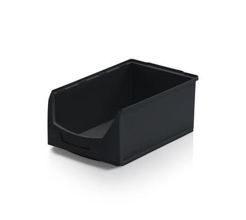 Magazijnbak 500x310x200 mm zwart kunststof nieuw, Ophalen of Verzenden