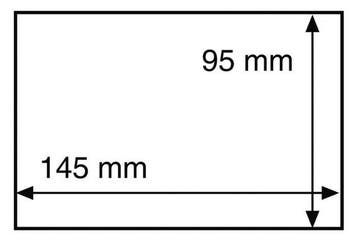 Leuchtturm - 300 x HP Protective Sleeves 145 x 95 mm for, Gelopen