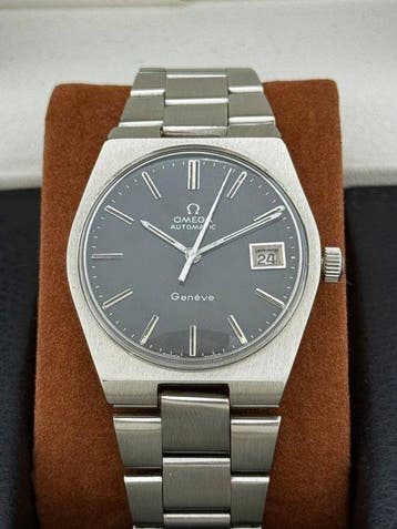 Omega - Zonder minimumprijs - Automatic Geneve Gray Dial, Bijoux, Sacs & Beauté