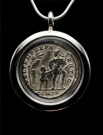 Oud-Romeins Brons Munthanger - Centenonial Constante II