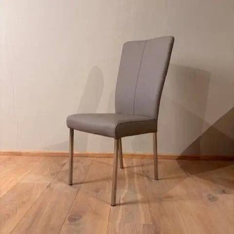 Leren eetkamerstoel Daily, Toledo Khaki (taupe/bruin),, Huis en Inrichting, Stoelen, Nieuw, Eén, Leer, Ophalen of Verzenden