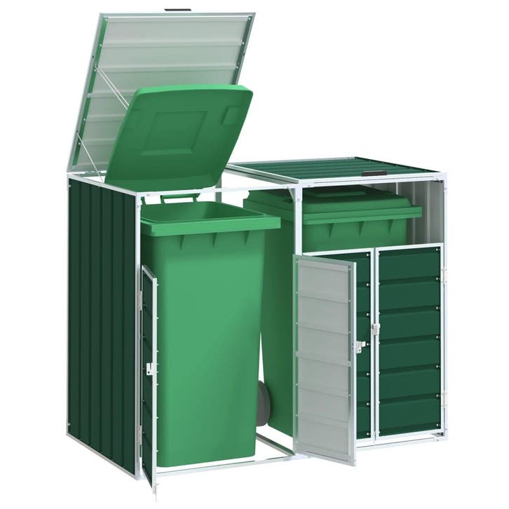 vidaXL Containerberging voor 2 containers 144x81x113 cm, Doe-het-zelf en Bouw, Containers, Verzenden