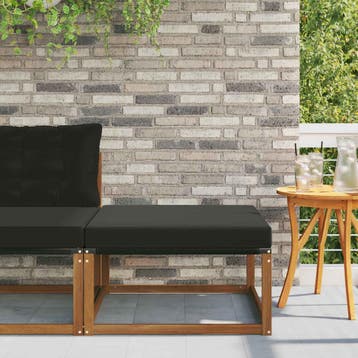 vidaXL Buiten Voetenbank Massief Acacia Hout Naturel, Verzenden, Nieuw