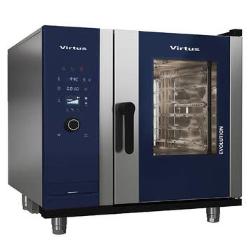 Hetelucht-/Stoomoven | EVOLUTION | 6 Niveaus (1/1 GN) | Gas, Verzenden, Nieuw in verpakking