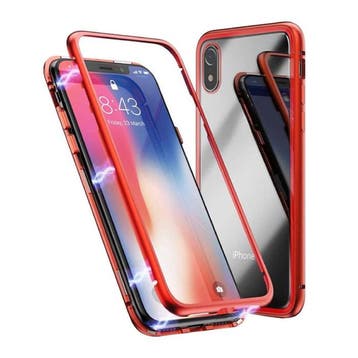 iPhone XS Max Magnetisch 360° Hoesje met Tempered Glass -, Verzenden, Nieuw