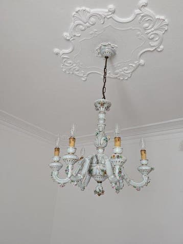Capodimonte - Lustre - Céramique - Céramique Capodimonte