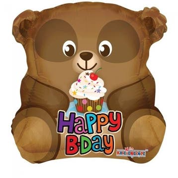 Helium Ballon Beer Happy Birthday 45cm leeg, Verzenden