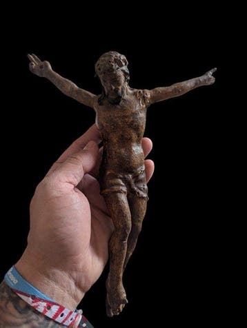Escuela alemana - sculptuur, Antiguo Cristo alemán. S.XVI -