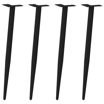 vidaXL Console tafelpoten conische vorm 4 st 72-73 cm staal, Verzenden