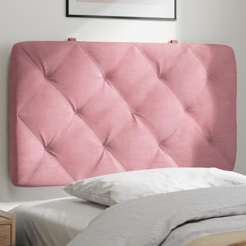 vidaXL Hoofdbordkussen 80 cm fluweel roze, Huis en Inrichting, Verzenden, Nieuw