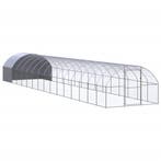 vidaXL Kippenren 3x16x2 m gegalvaniseerd staal, Verzenden