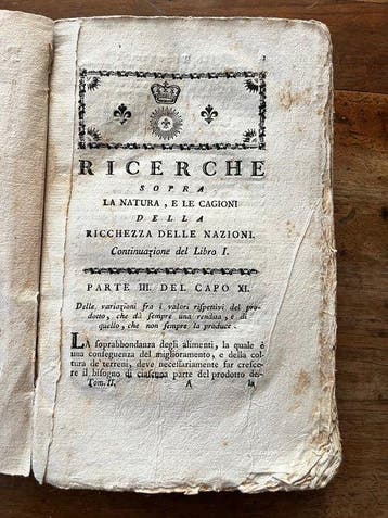 Adam Smith - Ricerche sulla natura e le cagioni della