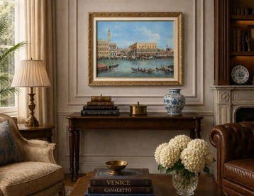 Paolo Rizzi (XX) - Vue du Grand Canal à Venise ~ Collection
