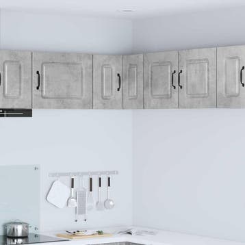 vidaXL Vaatwasserpaneel Kalmar Beton Grijs 57 x 57 x 40 cm, Verzenden