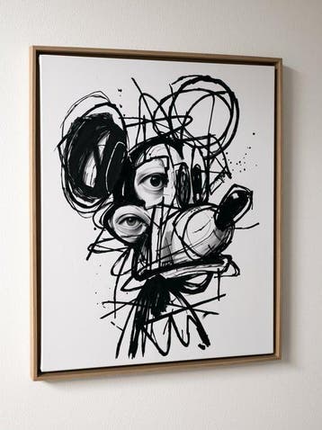 DALT (1986) - Mickey Chaos - Œuvre originale - 1/1 Signée