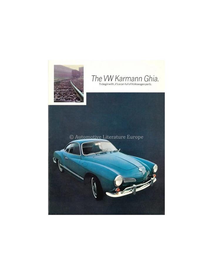 1968 VOLKSWAGEN KARMANN GHIA BROCHURE ENGELS (VS), Livres, Autos | Brochures & Magazines, Enlèvement ou Envoi