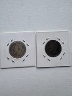 Belgique. Léopold II. 2x 1 Franc 1887 (Sans prix de réserve)