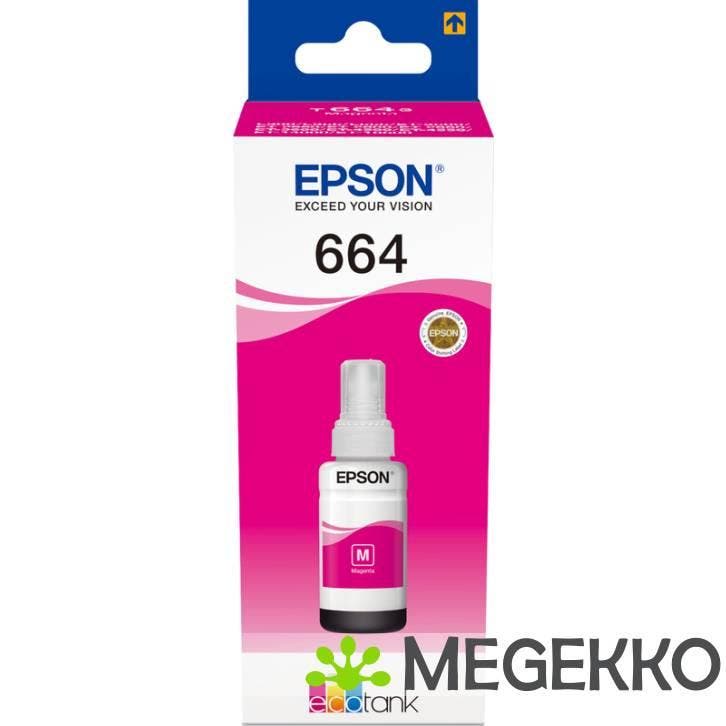 Epson T6643 Magenta 70ml inkt voor ecotank, Computers en Software, Overige Computers en Software, Nieuw, Verzenden