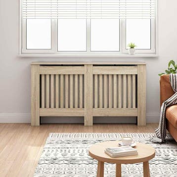 vidaXL Radiatorombouw 152x19x81,5 cm bewerkt hout, Verzenden, Nieuw