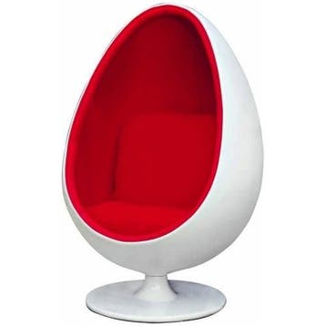 Lounge stoel Egg pod chair rood, Maison & Meubles, Verzenden