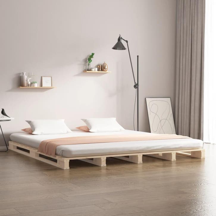 Palletbed 180x200cm | Retour Deal | 54% KORTING (bedframe), Huis en Inrichting, Slaapkamer | Bedden, 180 cm, 200 cm, Overige kleuren