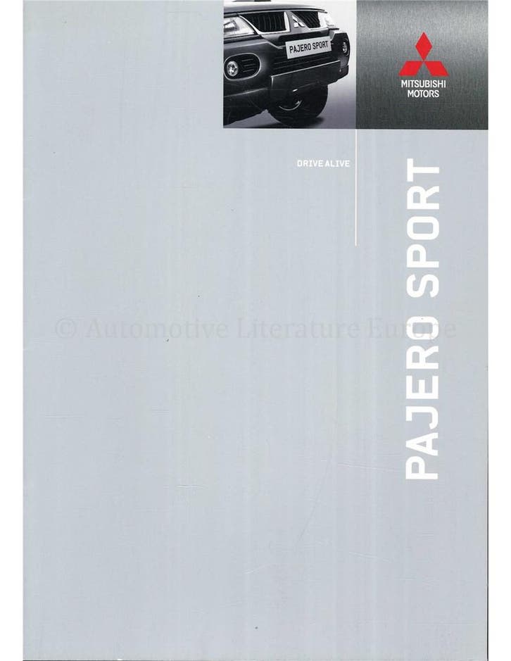 2005 MITSUBISHI PAJERO SPORT BROCHURE NEDERLANDS, Boeken, Auto's | Folders en Tijdschriften