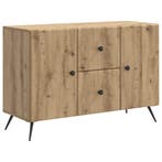 vidaXL Dressoir Artisanaal eiken 89 x 34,5 x 60 cm Bewerkt, Verzenden