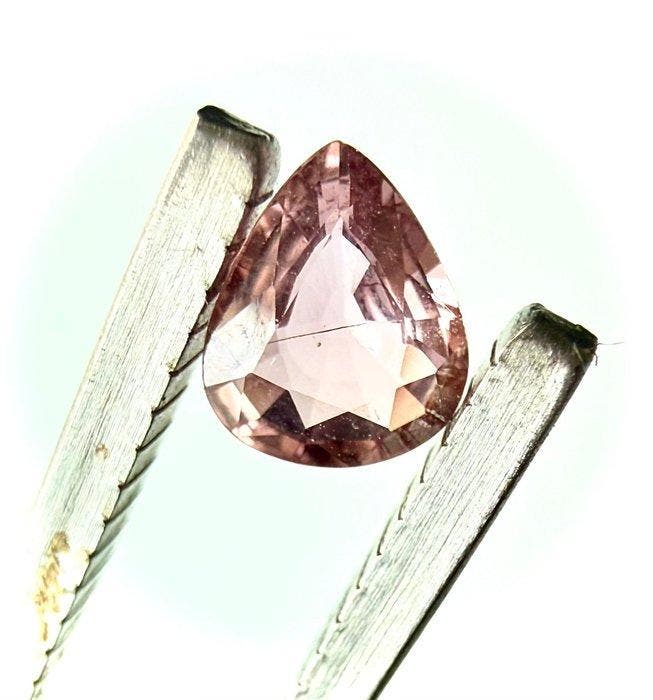 1 pcs Roze, Oranje Padparacha saffier - 0.88 ct - Instituto, Bijoux, Sacs & Beauté, Pierres précieuses