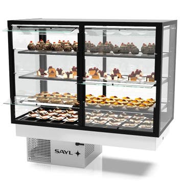 Drop-In Koelvitrine | INTEGRA | Zwart | +2°C/+6°C |, Verzenden, Nieuw in verpakking