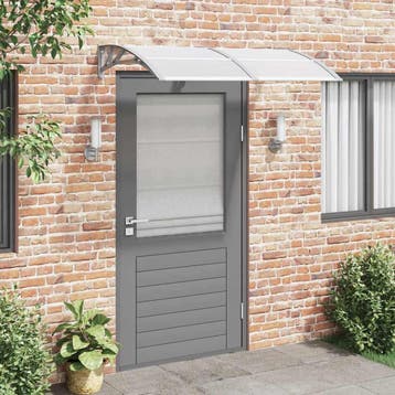 vidaXL Deurluifel 150x100 cm polycarbonaat grijs, Verzenden, Nieuw