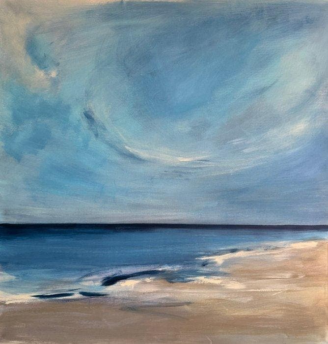 Tania Azzar - Calma, Antiek en Kunst, Kunst | Schilderijen | Modern