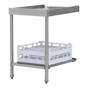 Aanvoertafel met onderschap voor korven | 700mm breed |, Verzenden