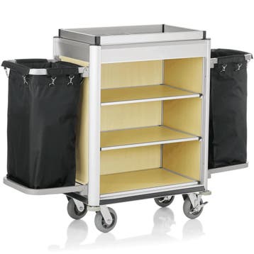 Huishoudwagen | ISABELLA | Aluminium/Hout | 3 Niveaus |, Verzenden, Nieuw in verpakking