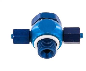 4.3x3 & G1/8 Aluminium Banjo Tee Opsteek Fitting, Verzenden