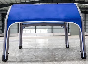 Opblaasbaare tent, Verzenden
