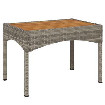 vidaXL Tuinstoelen 2 st verstelbaar met tafel poly rattan, Tuin en Terras, Verzenden, Nieuw