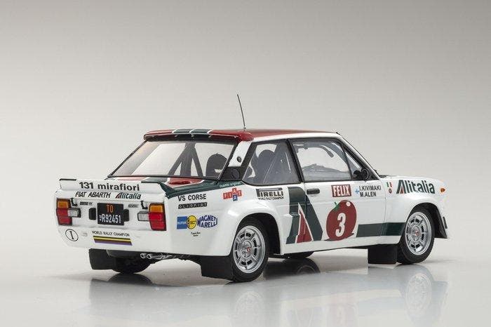 Kyosho 1:18 - Model sportwagen - Fiat 131 Abarth Alitalia, Hobby & Loisirs créatifs, Voitures miniatures | 1:5 à 1:12