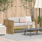 vidaXL Tuin Sofa Groen 134 x 60 x 62 cm Massief grenenhout, Verzenden, Nieuw