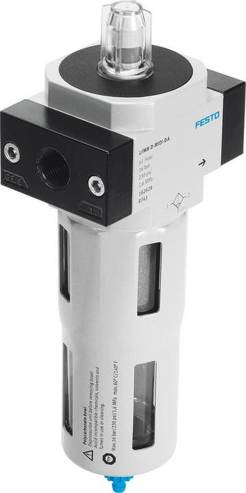 Festo Filtre Fin G1/2 2-12bar 1750l/min 1µm Midi - 532832, Verzenden