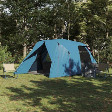 vidaXL Dome Tent voor 6 Personen 6-persoons Blauw, Verzenden, Nieuw