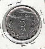 België. Leopold III. 5 Francs 1936/37 morin 451A-