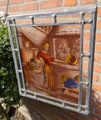 Glas-in-loodraam - 1930-1940 - Gesigneerd