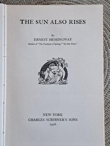 Ernest Hemingway - The Sun Also Rises - 1926-1926