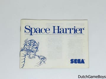 Sega Master System - Space Harrier - Manual, Autos : Divers, Modes d'emploi & Notices d'utilisation, Verzenden