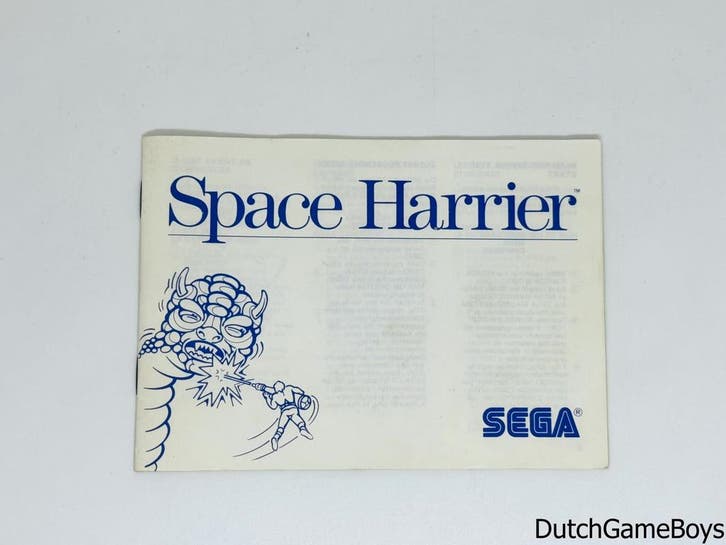 Sega Master System - Space Harrier - Manual, Autos : Divers, Modes d'emploi & Notices d'utilisation, Envoi