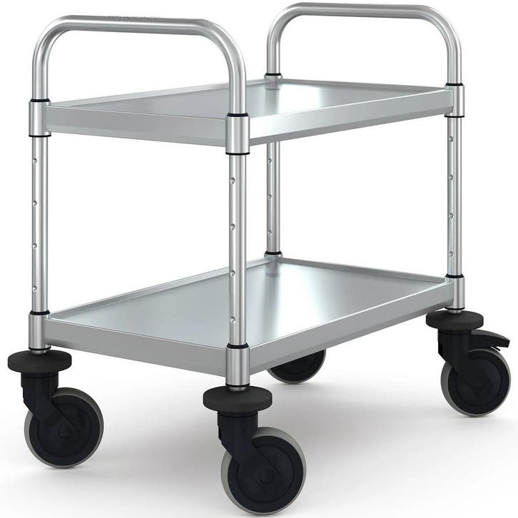 Serveerwagen | VARIOCART | RVS | 2 Niveaus (EN600x400) |, Zakelijke goederen, Horeca | Keukenapparatuur, Nieuw in verpakking, Verzenden