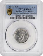 Brits Oost-Afrika. George VI. 3 Pence 1946 - PCGS SP65